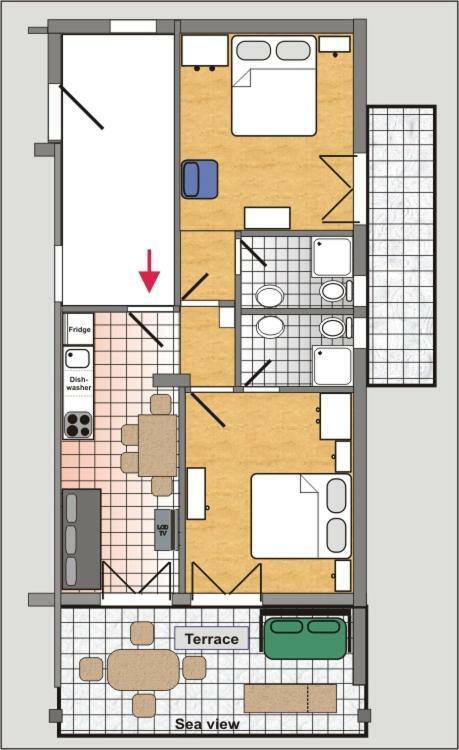 Apartments Dora Banjol Eksteriør bilde